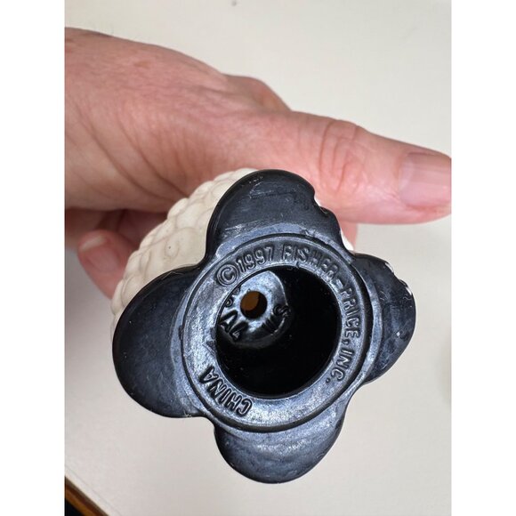 Vintage FisherPrice 1997 Sheep Lamb Toy Replacement Figure Farm Nativity US WEAR - Picture 6 of 13